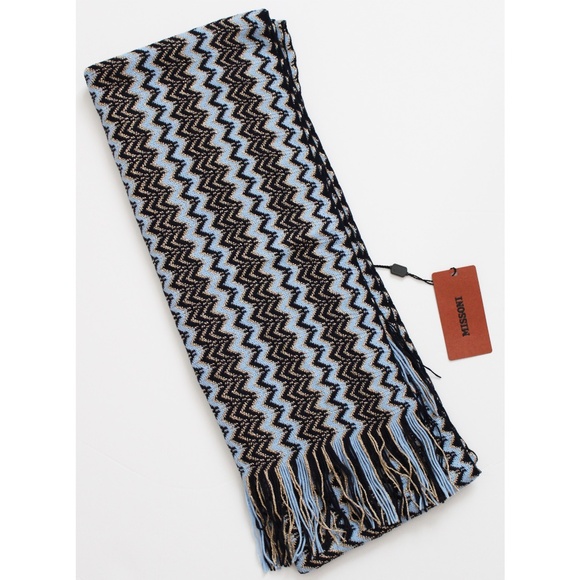 NWT Missoni wool blend chevron pattern scarf - Picture 1 of 6